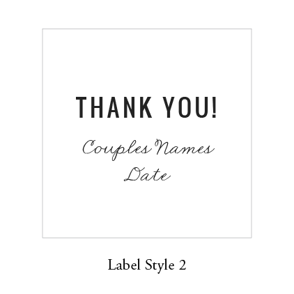 Wedding Favor Bags (Style 2)