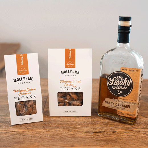 Whiskey Salted Caramel Pecans